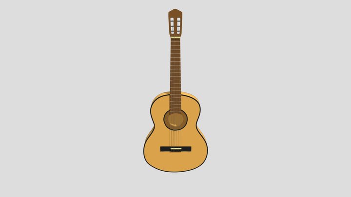 Guitar 3D Model