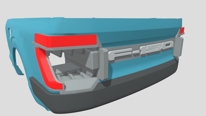 REAR_END_TAILIGHTS_sketchfab 3D Model