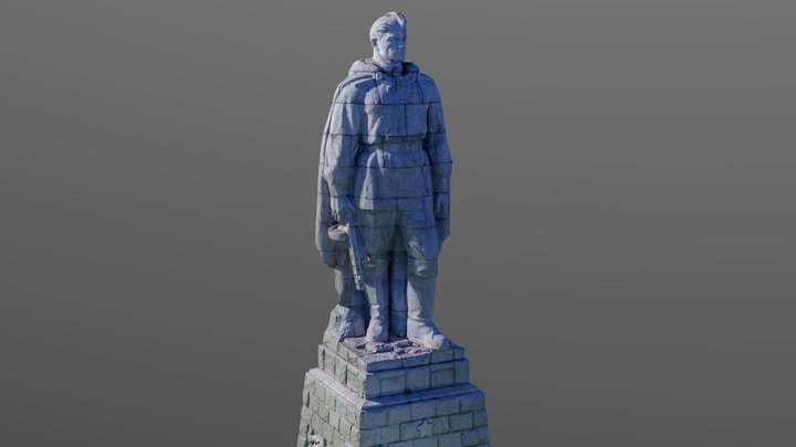 Soviet Soldier Monument (UPDATED MODEL - Hi Q) 3D Model