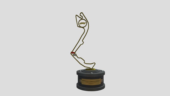Formula 1 Monaco Grand Prix Trophy 3D Model