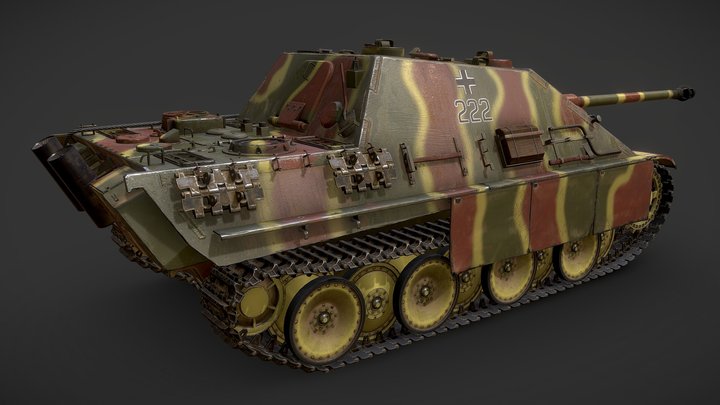 Jagdpanther Scheme paint 1 3D Model