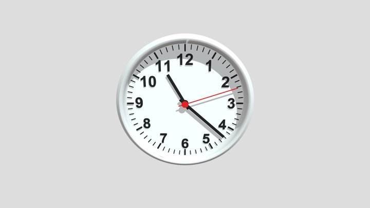Wall Clock 3D Model