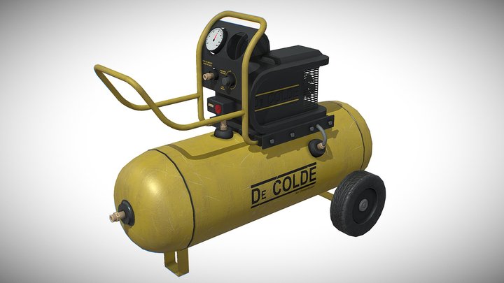 Air Compressor UE4 3D Model