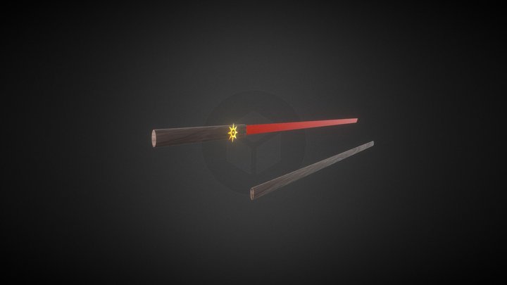 the is a walking stick sword 3D Model