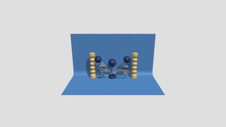 3D Text background 3D Model