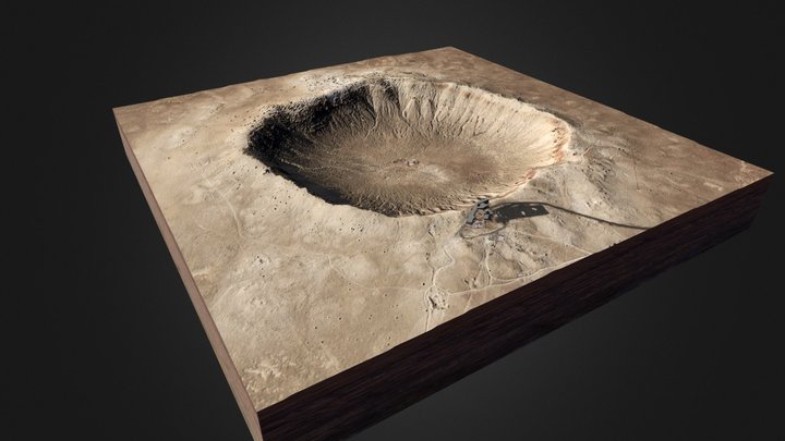 Barringer Meteorite Crater 3D Model