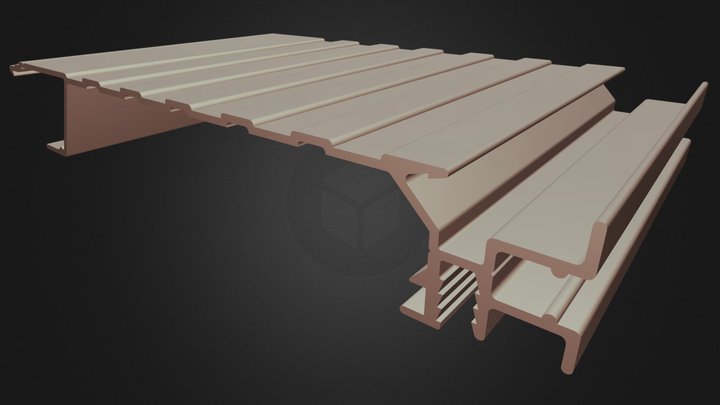 Aluminum Extruded Floor Planking 3D Model