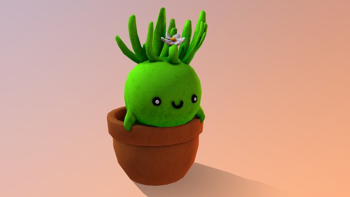 Little Cactus 3D Model