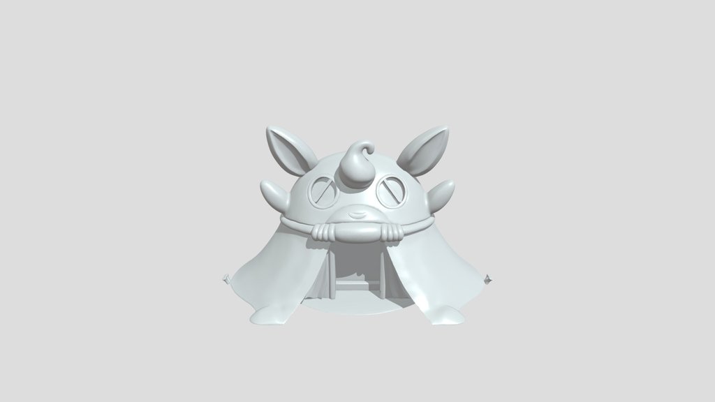 Cartoonish tent - like character