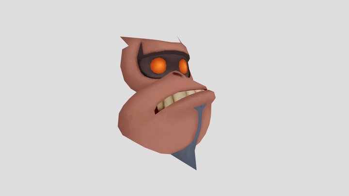 Ninja Kong's Face 4 – Modello 3D gratuito STL