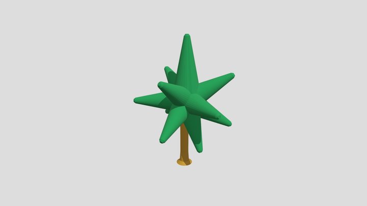 Lowpoly Pine Tree 3D Model