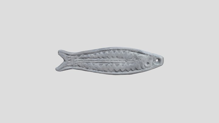 Подвеска ихтиоморфная. Бронза. РЖВ 3D Model