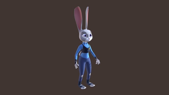 Judy Hoops - Zootopia - WIP (Part. III) 3D Model