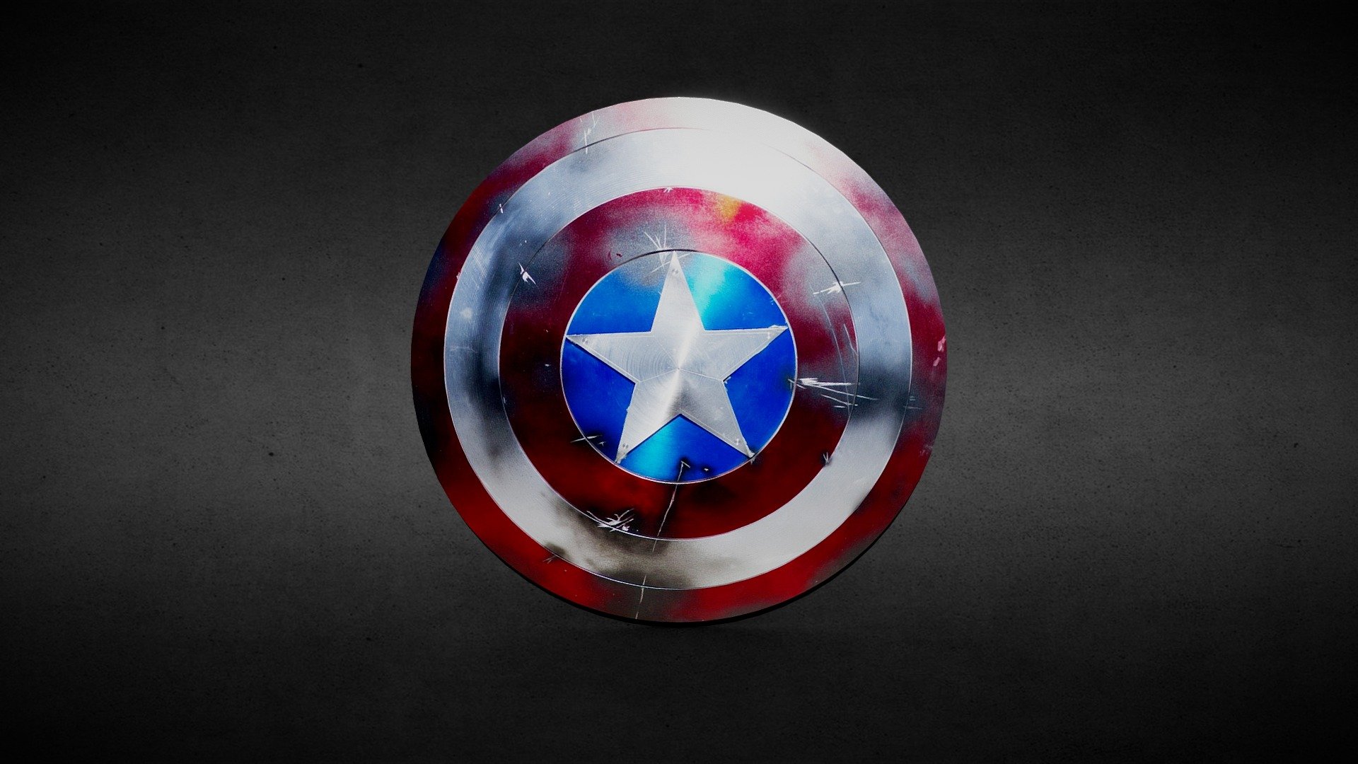 captain america's shield - Download Free 3D model by Abishik (@Animati ...