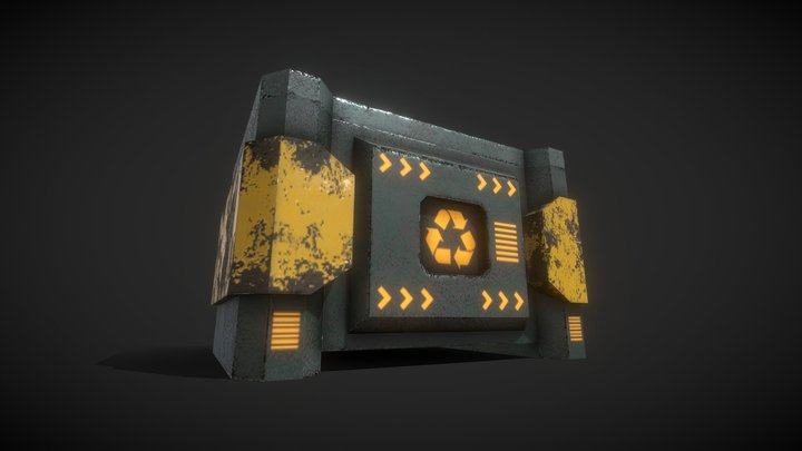 Cyberpunk 3D Garbage 3D Model
