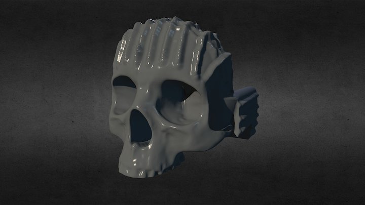 Skull Armchair 3D Model