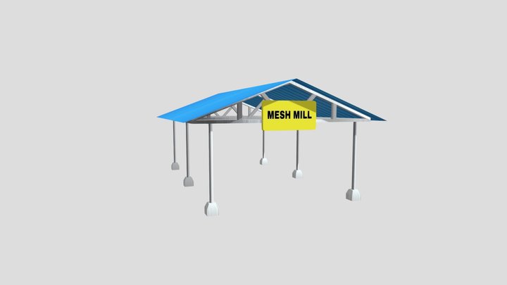 Indian style tent 3D Model