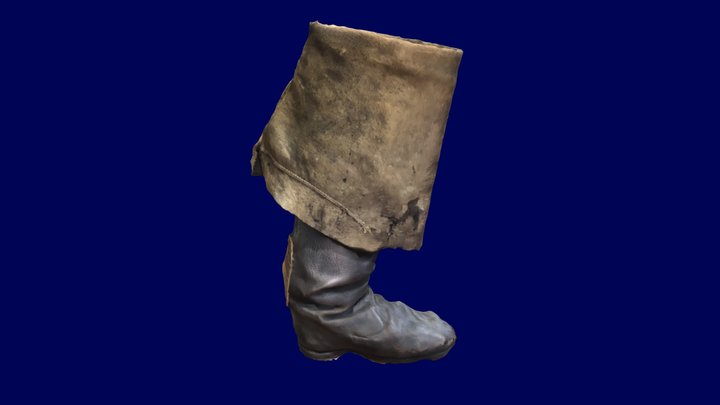 Leather boot (leren laars) OB71-232 3D Model