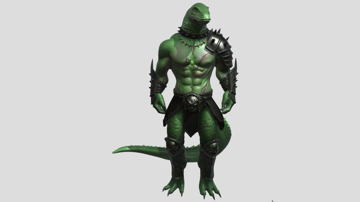 Dragonbound Warlord Komody 3D Model