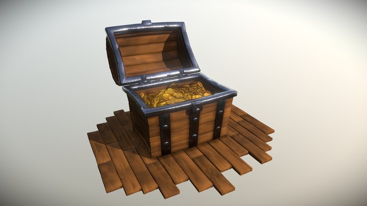 Treasure Chest 3D Model