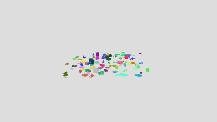 Instance_Clustered_Messy_100_Synthetic 3D Model