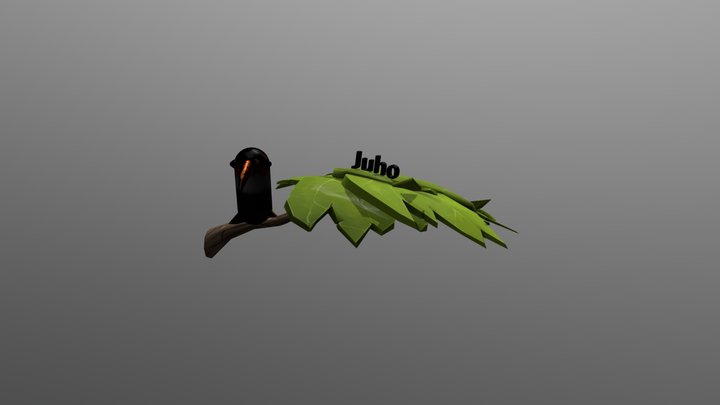 Toucan in a branch 3D Model
