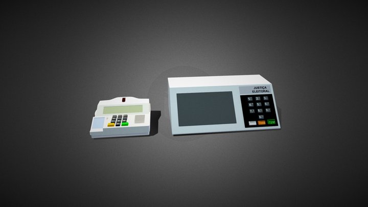 Urna Eletronica Microterminal 3D Model