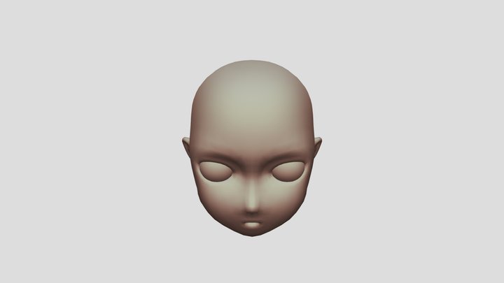 RetopedHead 3D Model