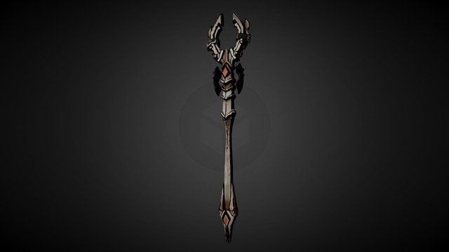Feral Staff 3D Model