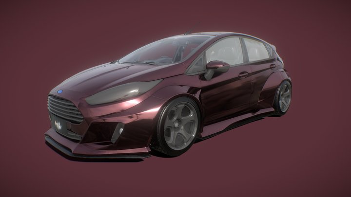 Ford Fiesta 2013 GLORY Widebody 3D Model