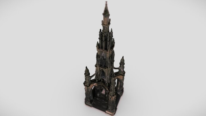 Scott Monument 3D Model