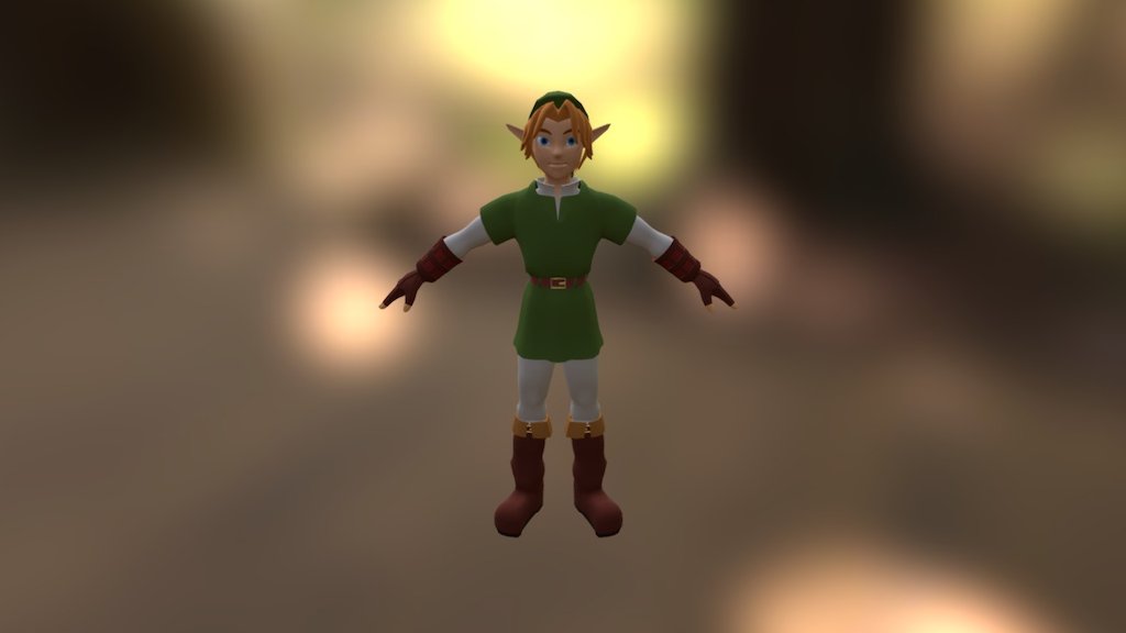 Legend Of Zelda Link - 3D model by Daniel Fischler (@DingoCrash