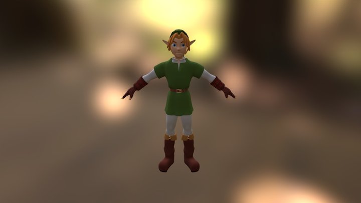 Legend Of Zelda Link 3D Model