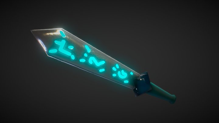 stylized sword 3D Model