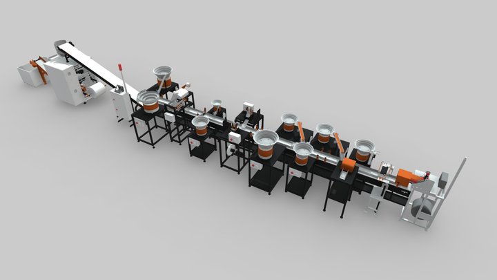 Linha De Kits 3D Model