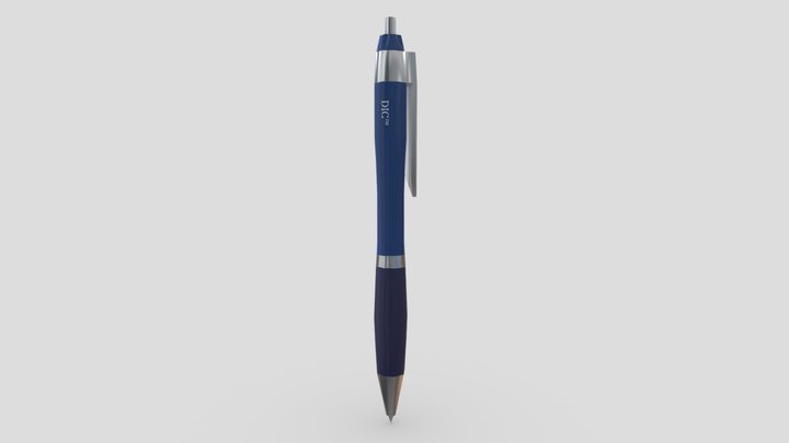 blue ink pen