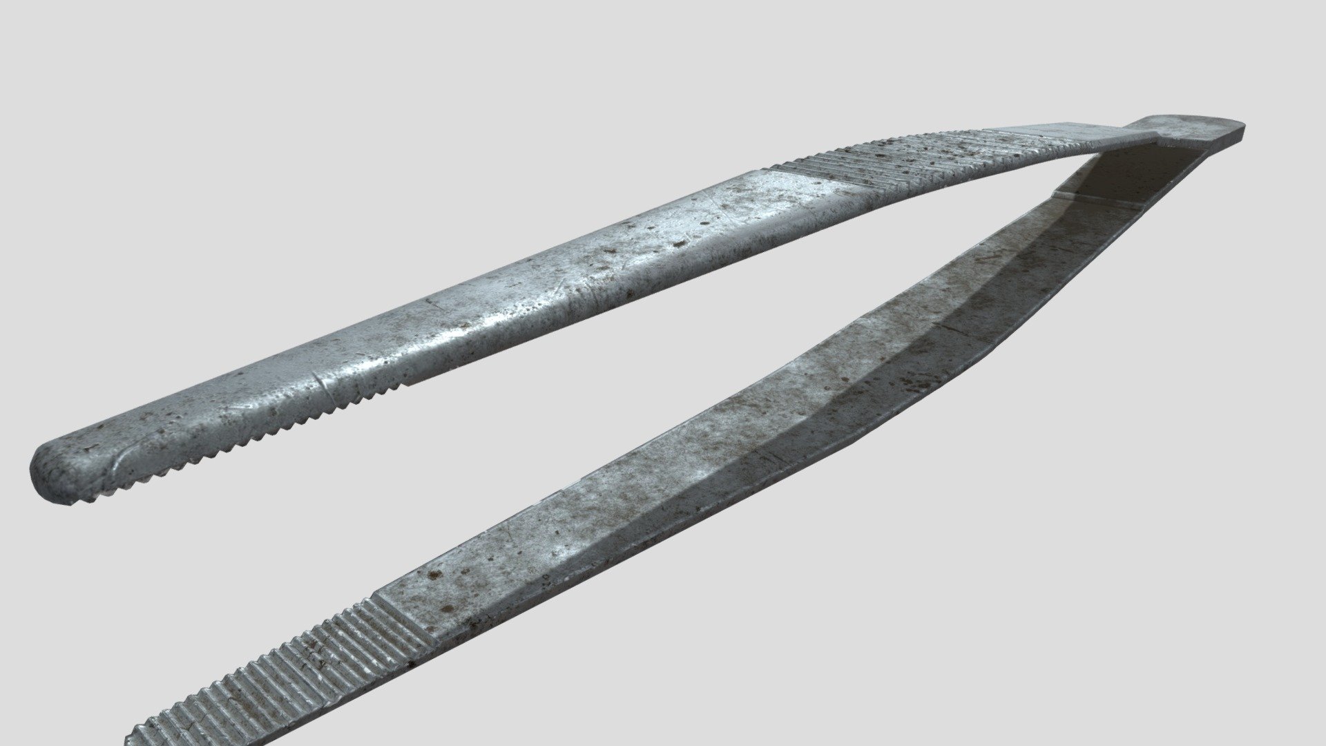 Scratched and dirty tweezers 3D model by whoisxxl [db2e789] Sketchfab