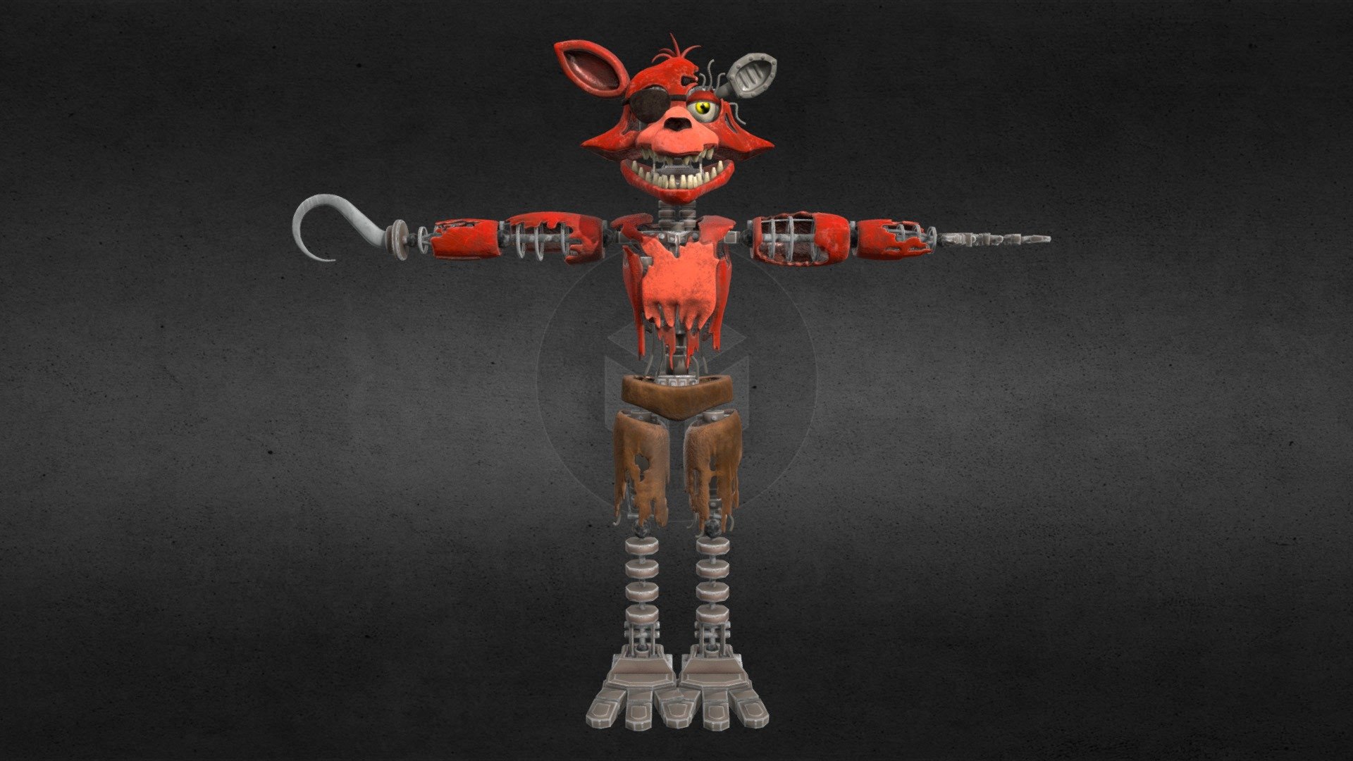 Withered Foxy VS toy freddy