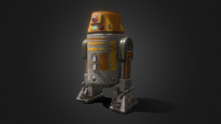 "Chopper" R6 Droid 3D Model