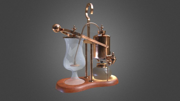Belgian Coffee Siphon 3D Model