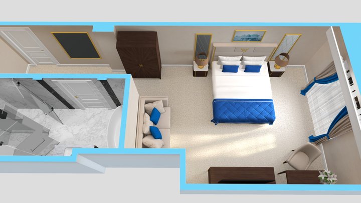 Deluxe City View DBL 3D Model