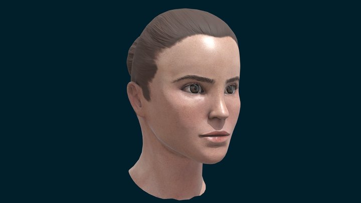 Emma Watson Bust 3D Model