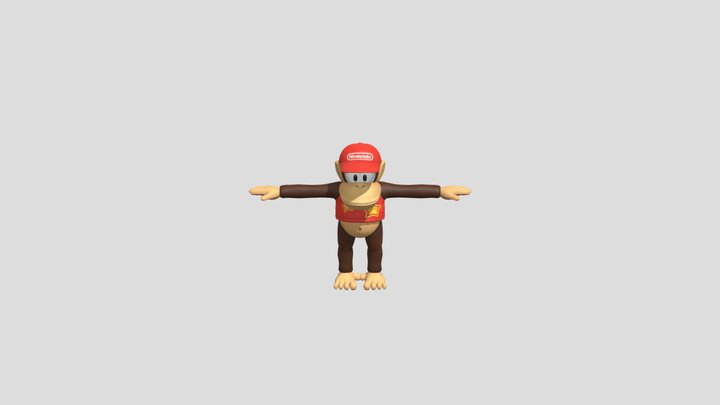 Diddy Kong 3D Model
