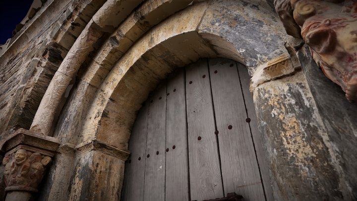 Porte prieuré Serrabonne HD 3D Model
