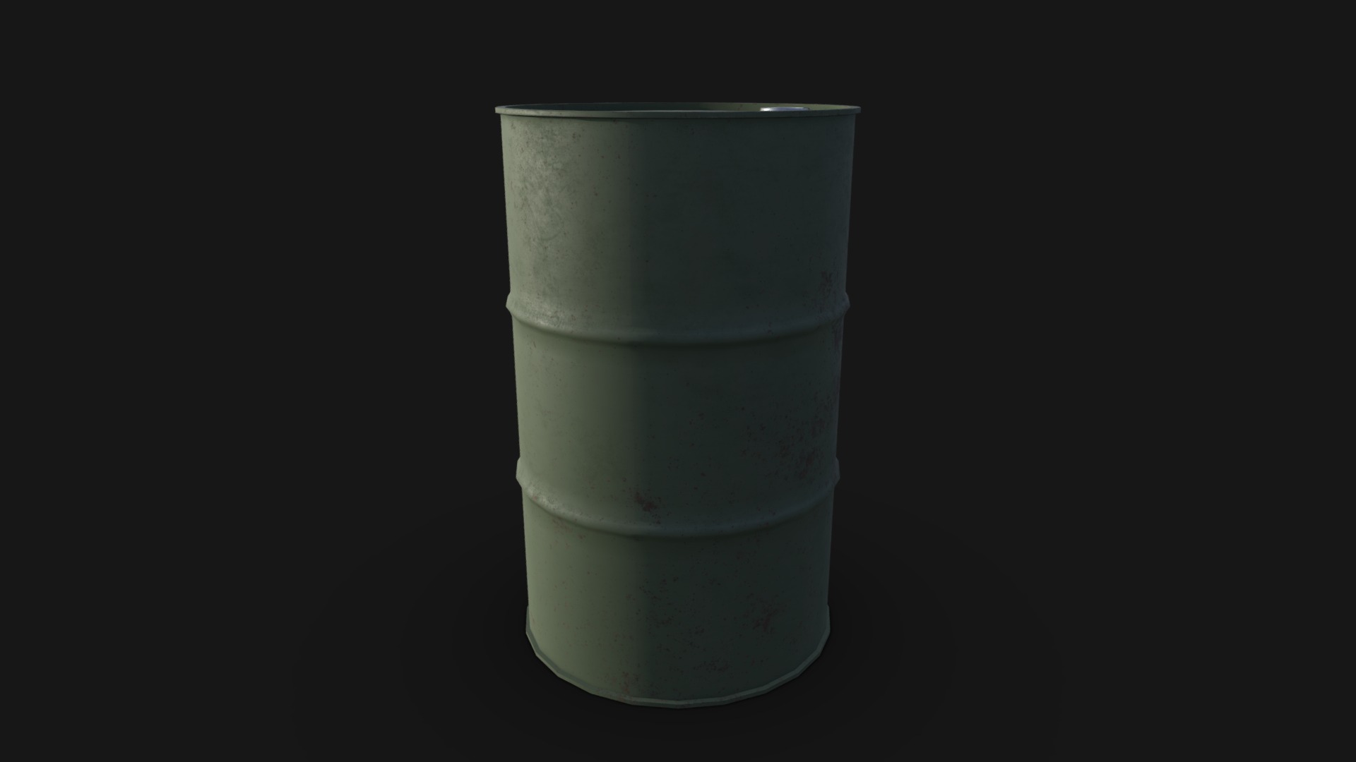 3D model Metal Drums 225 - This is a 3D model of the Metal Drums 225. The 3D model is about a glass of milk.