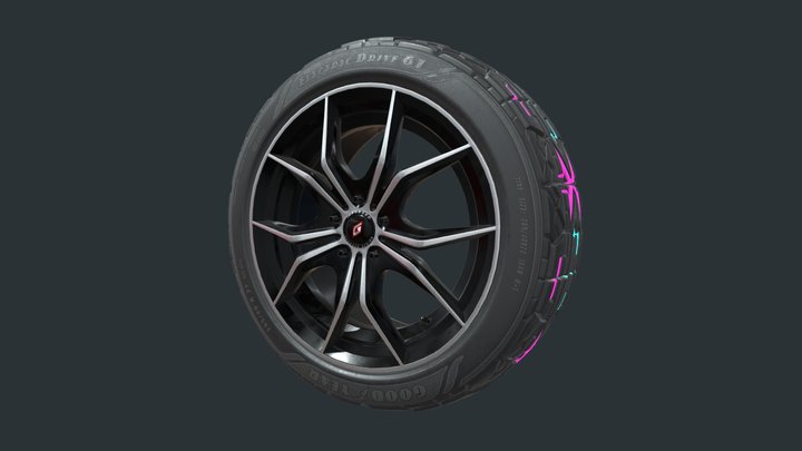 Wheel01 3D Model