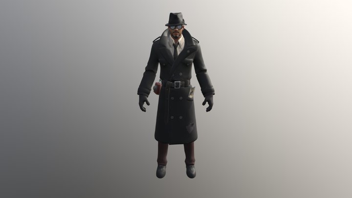 Gumshoe Male 3D Model