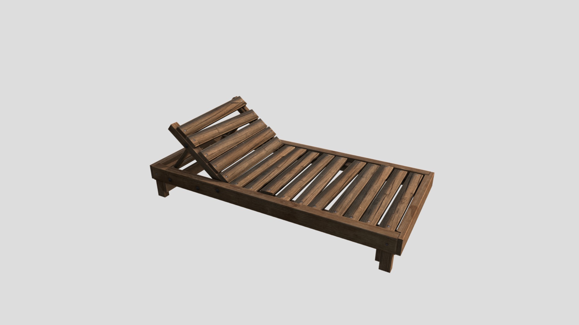 3D model Lounge 05 - This is a 3D model of the Lounge 05. The 3D model is about a wood structure with a wooden frame.