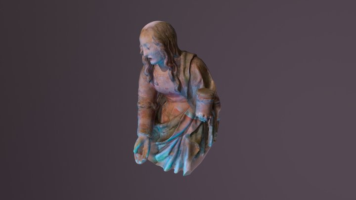Femme à la boite - XVIe siècle - scan partiel 3D Model