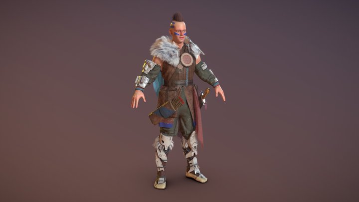 Horizon Zero Dawn Character Fanart 3D Model